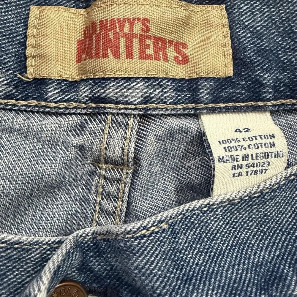 Vintage Old Navy Baggy Denim Painter Carpenter Shorts Size 42 Y2K 2000s Skate